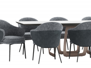 dining set 2 Modello 3D