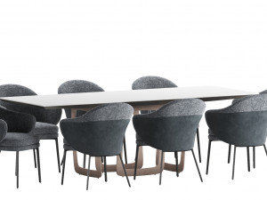 dining set 2 Modello 3D