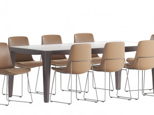 dining set 3 Modello 3D
