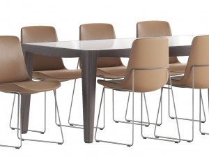 dining set 3 Modello 3D