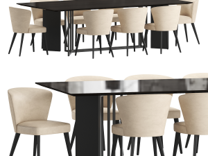 collection dining set 1 3D-Modell