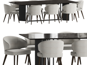 collection dining set 1 Modelo 3D