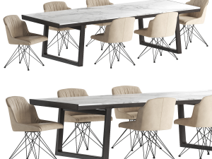 collection dining set 1 3D-Modell