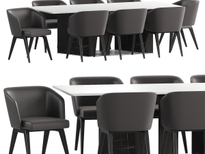 collection dining set 1 3D-Modell