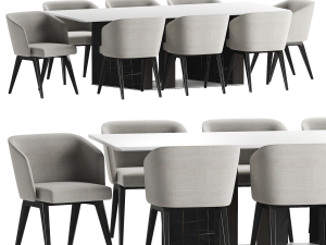 collection dining set 1 3D-Modell