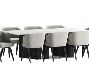 collection dining set 1 3D Model