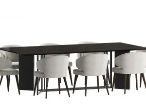 collection dining set 1 3D Model