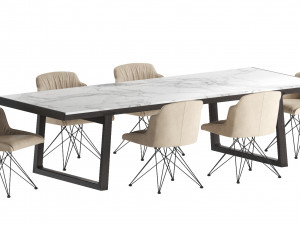 collection dining set 1 3D-Modell