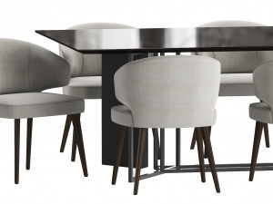 collection dining set 1 3D-Modell