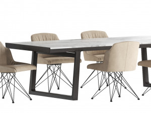 collection dining set 1 3D-Modell