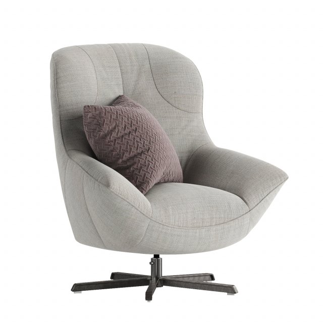 armchair 3 3D Model .c4d .max .obj .3ds .fbx .stl .blend 