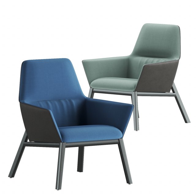 armchair 4 3D Model .c4d .max .obj .3ds .fbx .stl .blend 