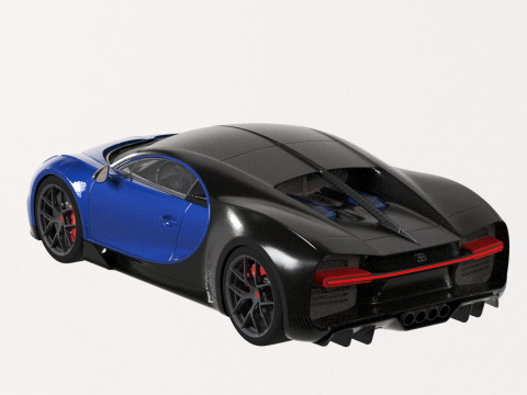 Bugatti chiron sport 2019 3D Model
