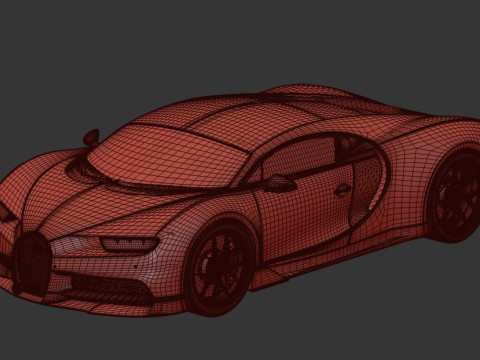 Bugatti chiron sport 2019 3D Model