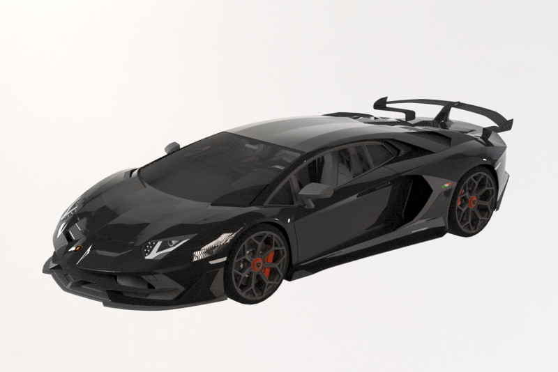 兰博基尼 aventador 2019 3D 模型 .c4d .max .obj .3ds .fbx .stl .blend