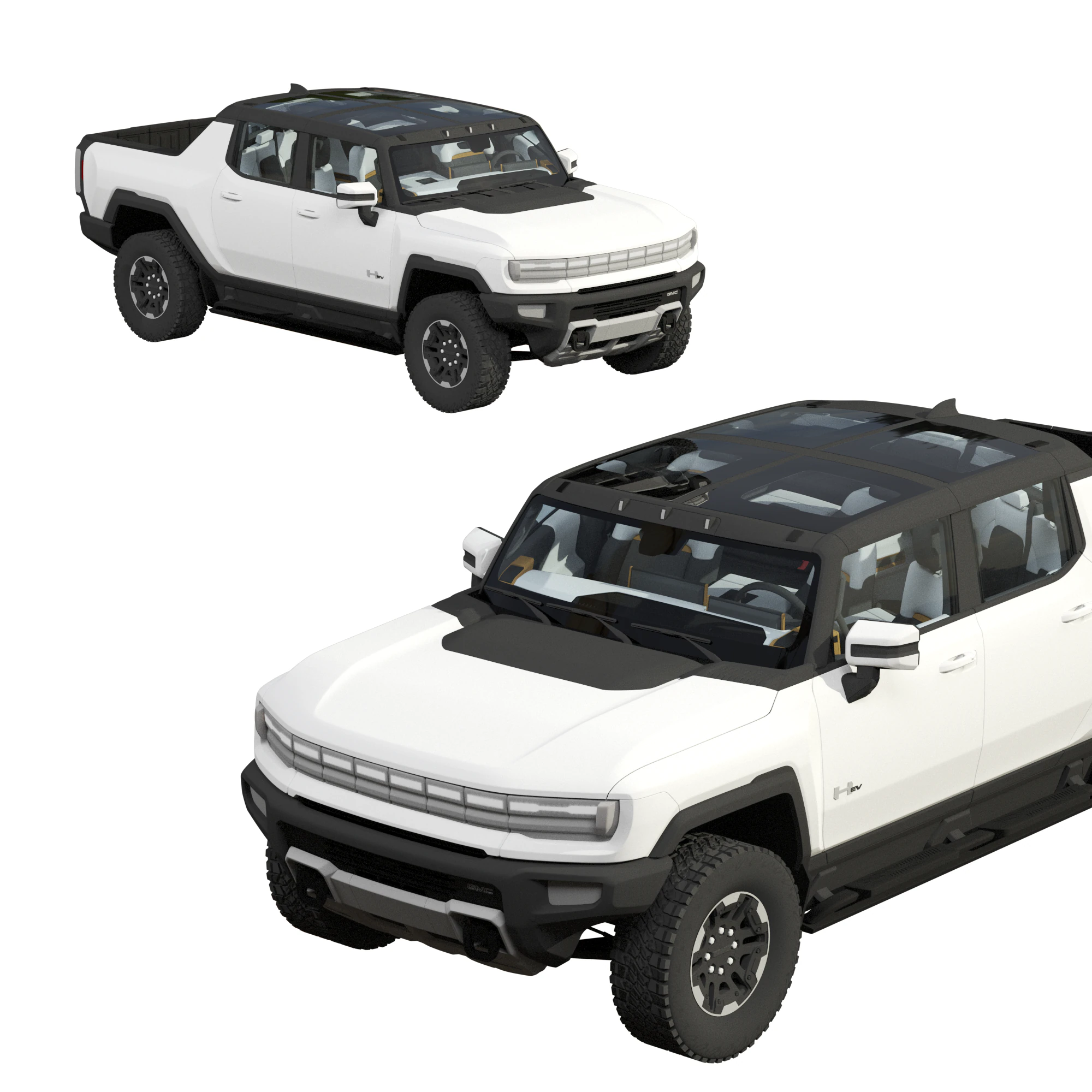 Hummer Ev 2022 3d 3D Model .c4d .max .obj .3ds .fbx .stl .blend 