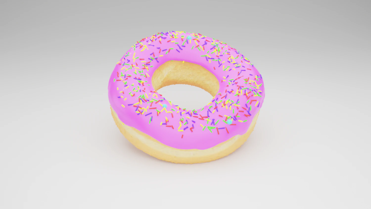 donut 3D Model .c4d .max .obj .3ds .fbx .stl .blend 