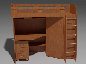 combined shelfbed 3D Model