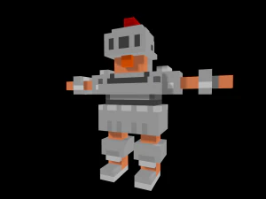 15 characters voxel s pack 3D Model