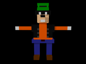 15 characters voxel s pack Modello 3D
