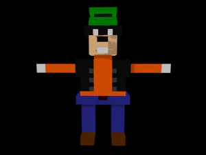 15 characters voxel s pack 3D Model
