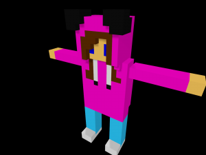 15 characters voxel s pack Modello 3D