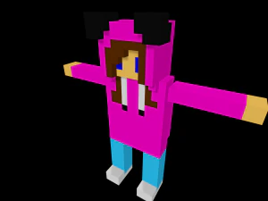 15 characters voxel s pack 3D Model