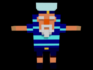 15 characters voxel s pack Modello 3D