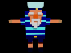 15 characters voxel s pack 3D Model