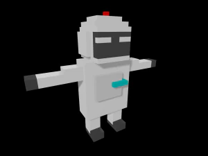 15 characters voxel s pack 3D Model