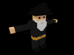 15 characters voxel s pack 3D Model