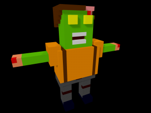 15 characters voxel s pack Modello 3D