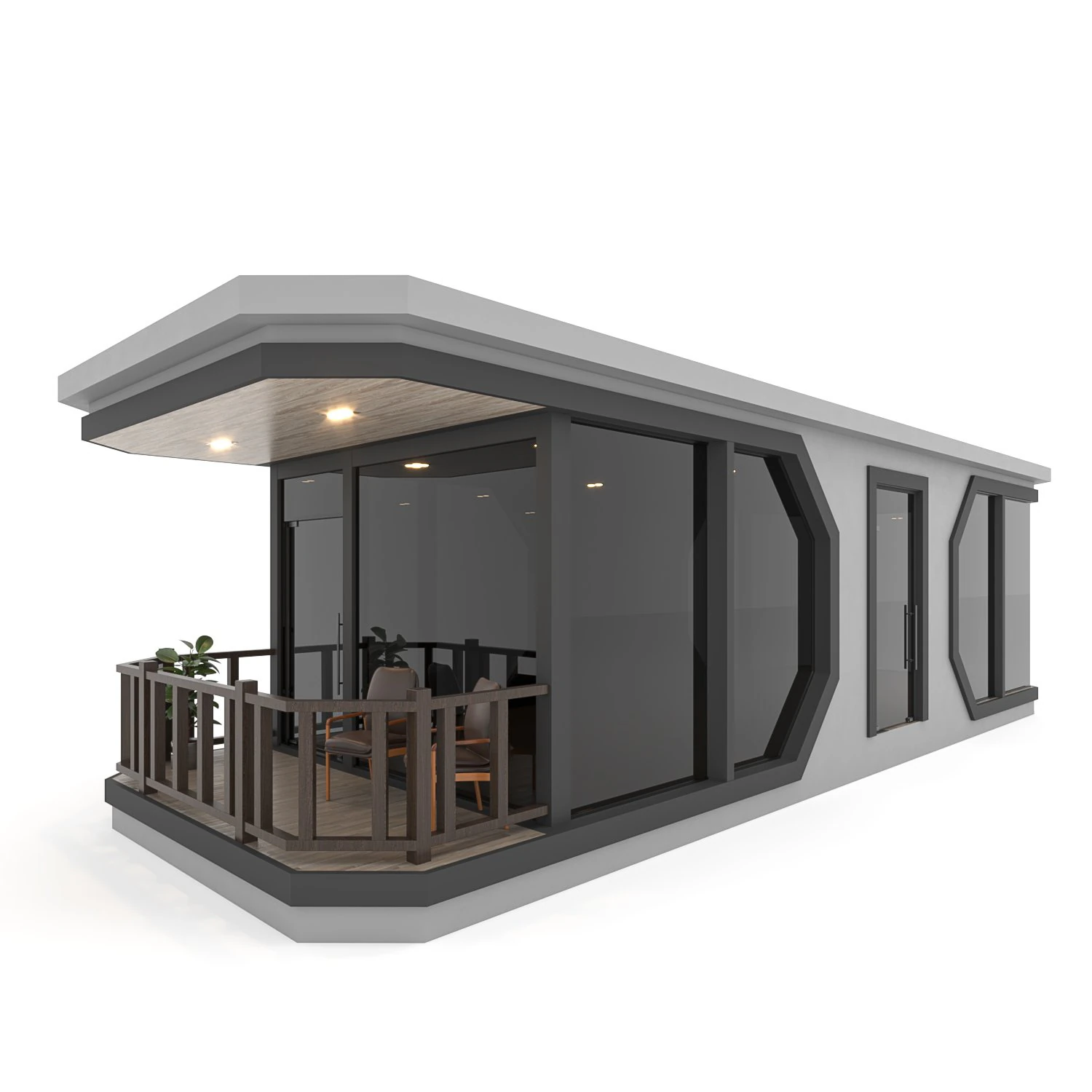 Konteyner ev dom Model 3D .c4d .max .obj .3ds .fbx .stl .blend 