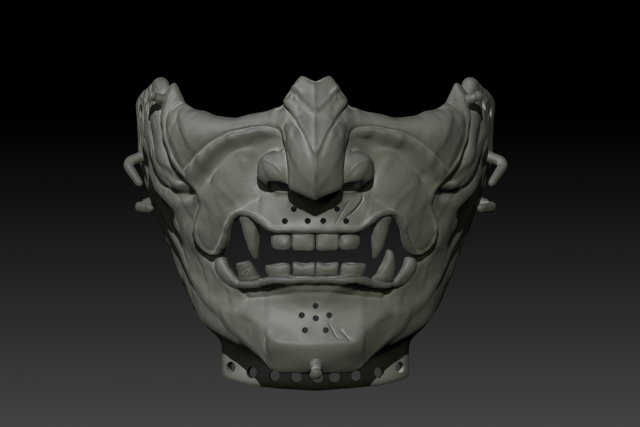 mask ghost of tsushima Modelo 3D .c4d .max .obj .3ds .fbx .stl .blend 