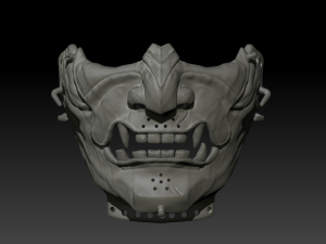 mask ghost of tsushima 3D Модель