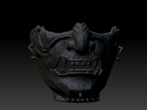 mask ghost of tsushima Modelo 3D