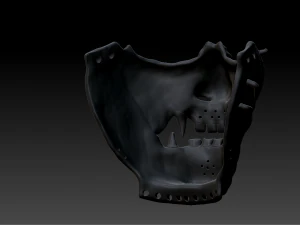 m&aacute;scara fantasma de tsushima Modelo 3D