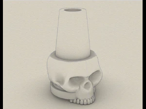 череп мундштук для кальяну 3D Принт Модель