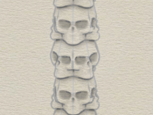 hookah pipe with skulls 3D Model