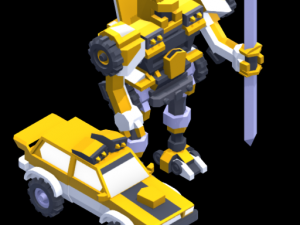5 types of transformers 3D Model