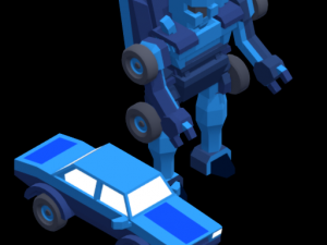 5 types of transformers 3D Model