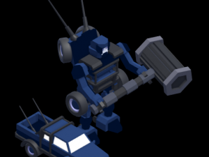 5 types of transformers 3D Model