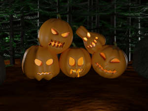 halloween pumpkins pack 3D 模型