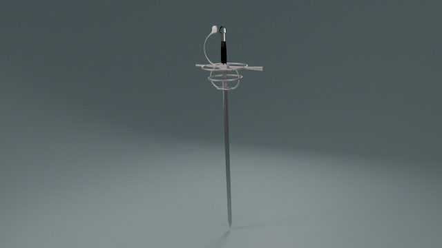 3d rapier 3D Modell .c4d .max .obj .3ds .fbx .stl .blend
