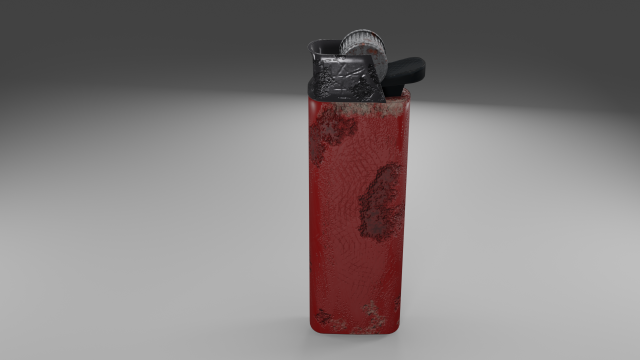 old lighter 3d 3D Model .c4d .max .obj .3ds .fbx .stl .blend 