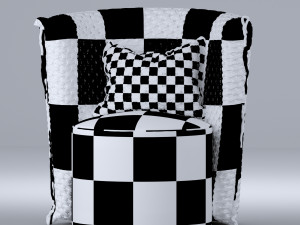arm chair 3D 模型