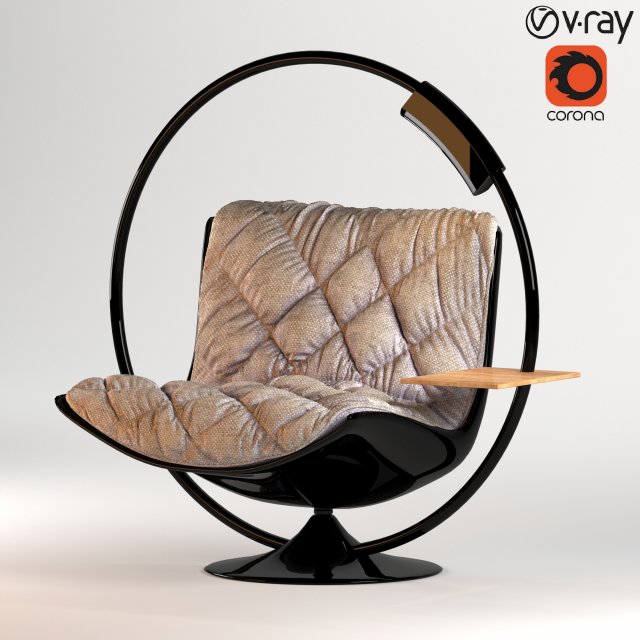 arm chair Modello 3D .c4d .max .obj .3ds .fbx .stl .blend 