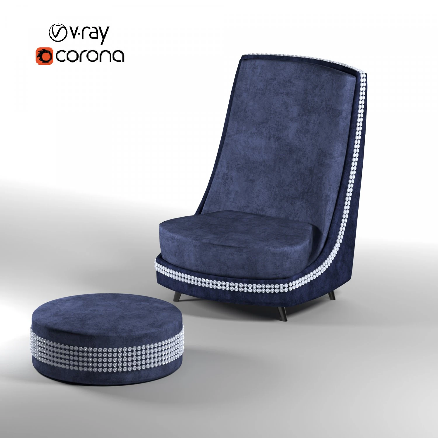 Sessel 3D Modell .c4d .max .obj .3ds .fbx .stl .blend 