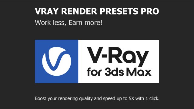 Vray render presets pro CG Textures .c4d .max .obj .3ds .fbx .stl .blend 