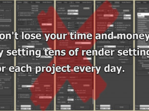 Vray render presets pro CG Textures